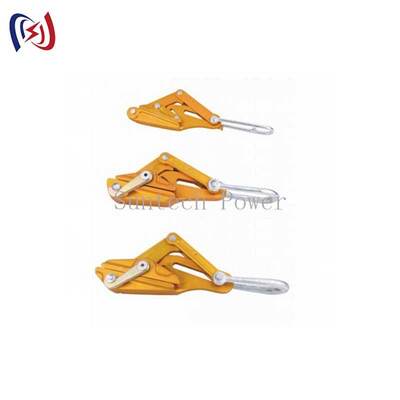 Heavy Duty Aluminum Alloy Conductor Gripper with 7-80KN Rated Load for Non-Damaging Grip on Overhead Power Lines