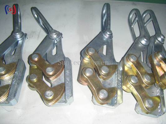 Durable Dual Cam Earth Wire Gripper with 10-30KN Rated Load for 11-15mm Wires and Corrosion Resistance