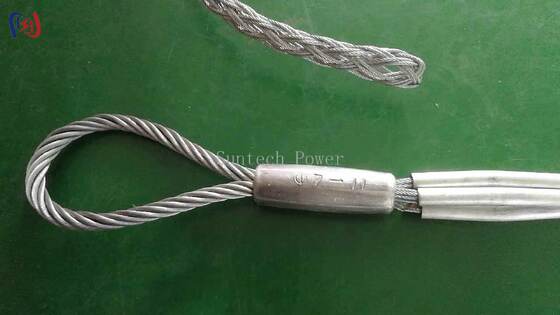 High Tensile Stainless Steel OPGW Mesh Sock Joints for 7-22mm Diameter Cables with 10-25KN Rated Load