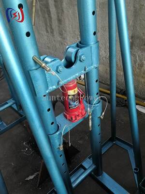Heavy Duty Hydraulic Cable Reel Stand with 50-300KN Rated Load for 2400-5000mm Diameter Cable Drums