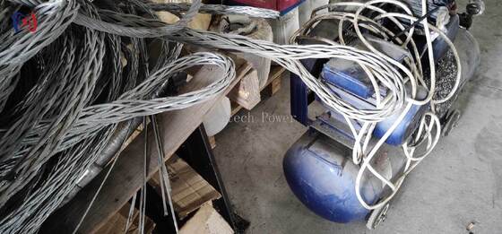 Durable 12 Strand Anti Twisting Braided Steel Rope with 9-42mm Diameter and 54KN-817KN Breaking Force for Power Line Stringing