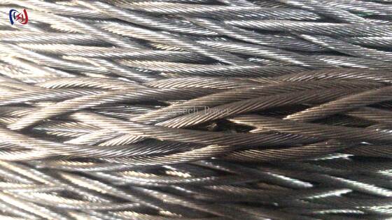 Durable 12 Strand Anti Twisting Braided Steel Rope with 9-42mm Diameter and 54KN-817KN Breaking Force for Power Line Stringing