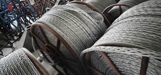 Durable 12 Strand Anti Twisting Braided Steel Rope with 9-42mm Diameter and 54KN-817KN Breaking Force for Power Line Stringing