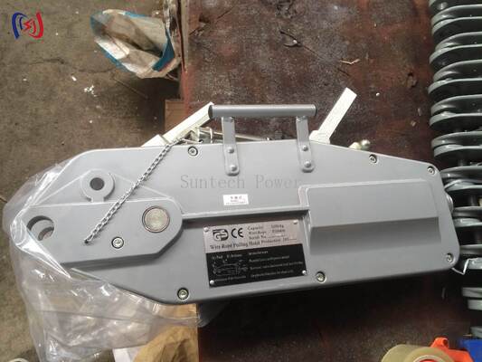 8-54KN Rated Lifting Galvanized Steel Rope Handle Hoist - Portable and Robust Manual Chain Hoist for Utility Maintenance