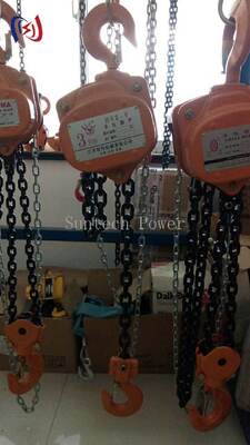 Alloy Steel Manual Chain Hoist with 5-200KN Rated Load for Transmission Line Construction Projects