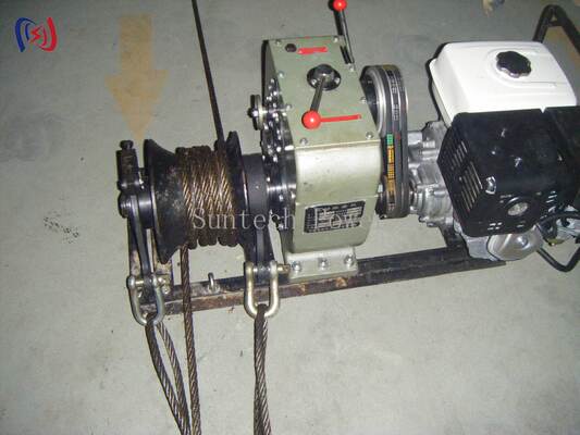 Electric Powered Winch with 4-9.6KW Power for High Tension Pulling of Underground and Overhead Electrical Cables