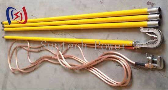 Durable 10-500KV Voltage Grounding Lead with 25-50mm2 Copper and 1000-5500mm Total Length for Overhead Lines and Substation Equipment