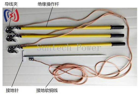 Durable 10-500KV Voltage Grounding Lead with 25-50mm2 Copper and 1000-5500mm Total Length for Overhead Lines and Substation Equipment