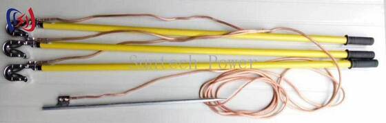 Durable 10-500KV Voltage Grounding Lead with 25-50mm2 Copper and 1000-5500mm Total Length for Overhead Lines and Substation Equipment