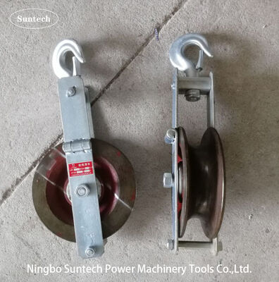 Aluminum Alloy Corrosion Resistant Grounding Wire Stringing Block with 5-20KN Rated Load for Outdoor Power Projects