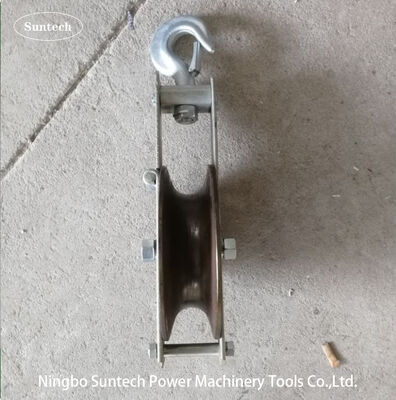 Aluminum Alloy Corrosion Resistant Grounding Wire Stringing Block with 5-20KN Rated Load for Outdoor Power Projects