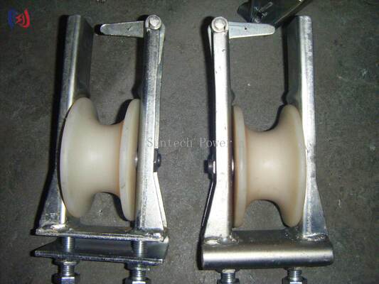 Durable 5-20KN Rated Load Stringing Block with Large Diameter Sheave for Corrosion Resistant Aluminum Alloy Power Cable Installation