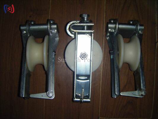 Durable 5-20KN Rated Load Stringing Block with Large Diameter Sheave for Corrosion Resistant Aluminum Alloy Power Cable Installation