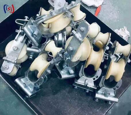 Durable Aluminum Alloy Three Purpose Stringing Block with 20KN Rated Load for Power Line Construction