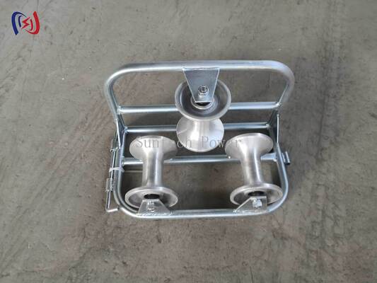 Professional 10KN Rated Load Corner Ground Roller with 120-200mm Applicable Cable Diameter and Corrosion Resistant Construction