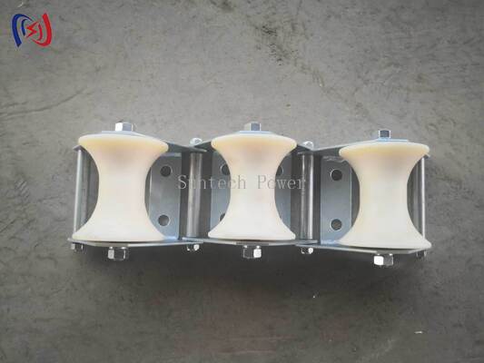 Durable 10-20KN Rated Load Cable Pithead Roller for 80-160mm Cable Protection in Duct Bank and Trench Work
