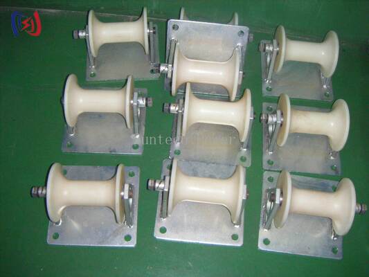 Durable 10-20KN Rated Load Cable Pithead Roller for 80-160mm Cable Protection in Duct Bank and Trench Work