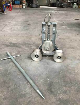 100A Grounding Block: Triple Sheave Conductor Stringing Pulley for Induced Electricity Removal