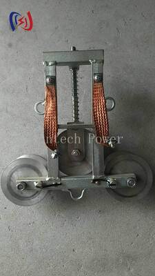 100A Grounding Block: Triple Sheave Conductor Stringing Pulley for Induced Electricity Removal
