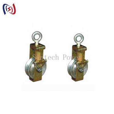 80KN Ending Block: Heavy-Duty Terminal Conductor Stringing Block with Open Side Plate