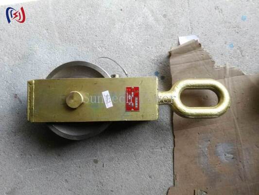 80KN Ending Block: Heavy-Duty Terminal Conductor Stringing Block with Open Side Plate