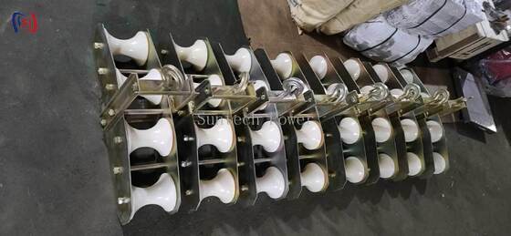 10KN Four Sheaves Combined Block: OPGW & Fiber Optic Stringing Quadrant Block
