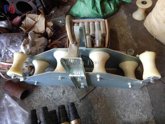 10KN Four Sheaves Combined Block: OPGW & Fiber Optic Stringing Quadrant Block