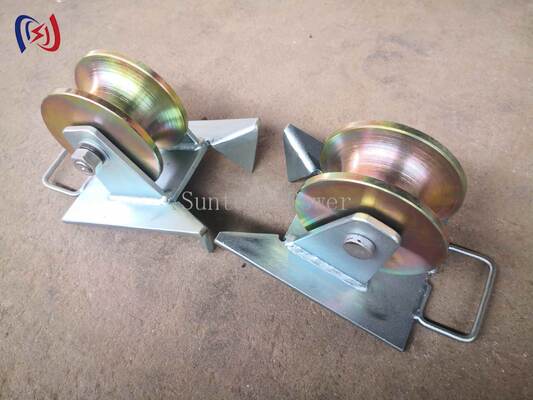 Cable Pithead Roller with 10-20KN Rated Load for 80-160mm Cable Diameter in Manhole Entry Applications