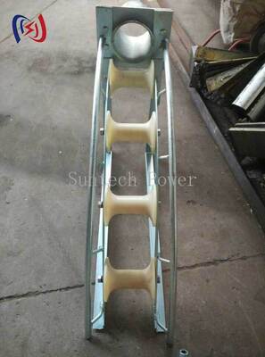 Cable Entrance Protection Roller with 80-200mm Tube Diameter Reduces Pulling Tension and Prevents Cable Jacket Damage