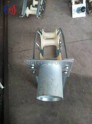 Cable Entrance Protection Roller with 80-200mm Tube Diameter Reduces Pulling Tension and Prevents Cable Jacket Damage