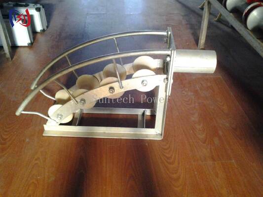Cable Entrance Protection Roller with 80-200mm Tube Diameter Reduces Pulling Tension and Prevents Cable Jacket Damage