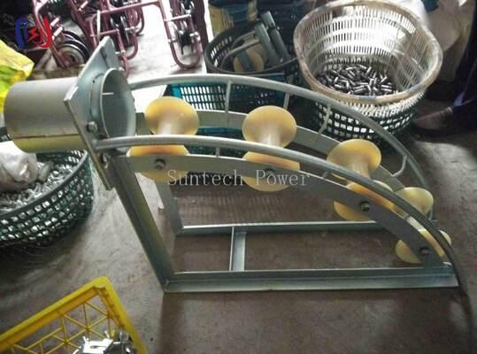 Cable Entrance Protection Roller with 80-200mm Tube Diameter Reduces Pulling Tension and Prevents Cable Jacket Damage