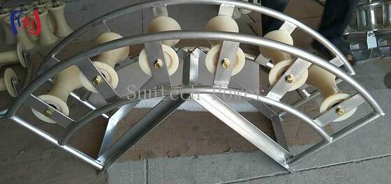 Cable Pithead Roller with 10-20KN Rated Load for 130-200mm Cable Diameter in Manhole Cable Entry Applications
