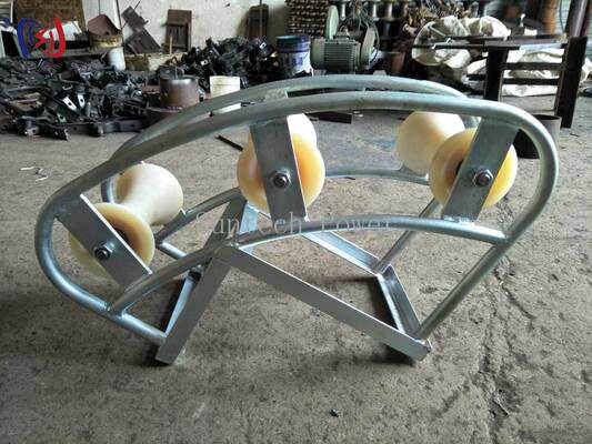 Cable Pithead Roller with 10-20KN Rated Load for 130-200mm Cable Diameter in Manhole Cable Entry Applications