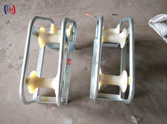 Cable Pithead Roller with 10-20KN Rated Load for 130-200mm Cable Diameter in Manhole Cable Entry Applications