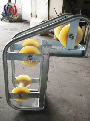 Cable Pithead Roller with 10-20KN Rated Load for 130-200mm Cable Diameter in Manhole Cable Entry Applications