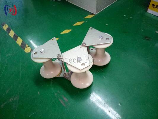 10KN Rated Load Cable Pithead Roller with 80-200mm Applicable Diameter for Cable Pulling Protection