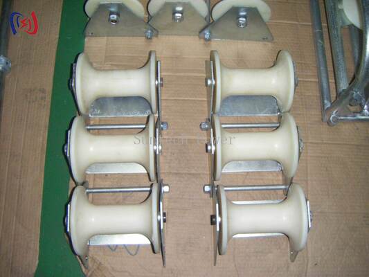 10KN Rated Load Cable Pithead Roller with 80-200mm Applicable Diameter for Cable Pulling Protection