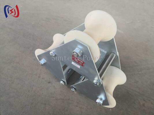 10KN Rated Load Cable Pithead Roller with 80-200mm Applicable Diameter for Cable Pulling Protection