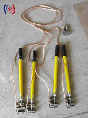 10-500kV Copper Cable Grounding Lead for Overhead Line Work with Flexible Length Options