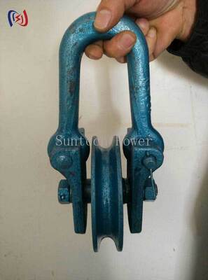 Heavy Duty Hoisting Point Block with 80KN Rated Load for Vertical Conductor Lifting