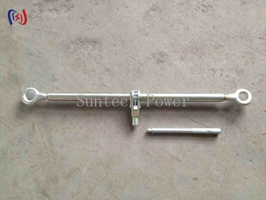 Hot Dip Galvanized Steel Turnbuckle with 5-100kN Rated Load and 250-600mm Adjustable Distance for Guy Line Tensioning