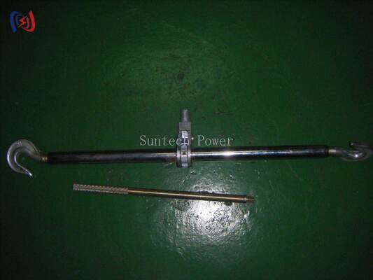 Hot Dip Galvanized Steel Turnbuckle with 5-100kN Rated Load and 250-600mm Adjustable Distance for Guy Line Tensioning