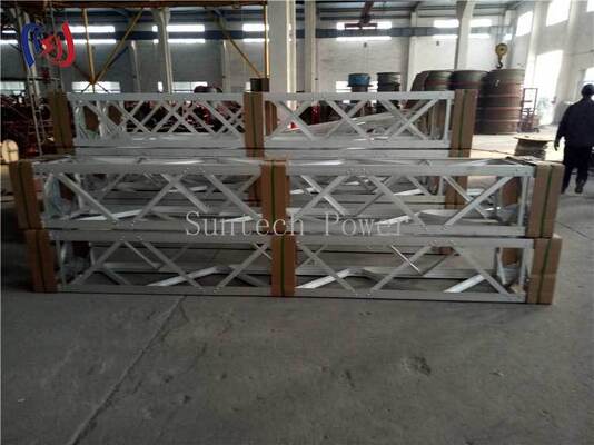 Inner Suspended Lattice Gin Pole Aluminum Alloy Tower Erection Tool with 8-32m Range and 2.5 Safety Factor