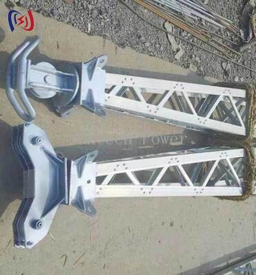 Inner Suspended Lattice Gin Pole Aluminum Alloy Tower Erection Tool with 8-32m Range and 2.5 Safety Factor