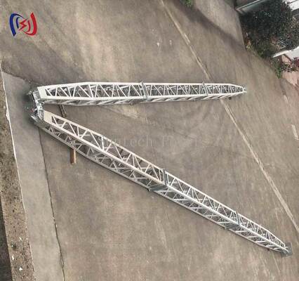 A Shape Lattice Gin Pole Tower Erection Tool in Aluminum Alloy and Manganese Steel with 8-28m Range