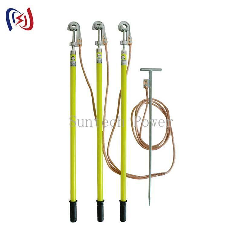 Bare Copper Grounding Lead for Low Resistance Permanent Grounding Connections in Power Installations