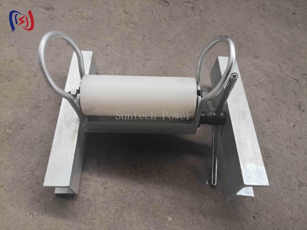 Heavy Duty SHS Opening Protection Cable Roller Pulley with 300-400mm Adjustable Range for Preventing Cable Damage