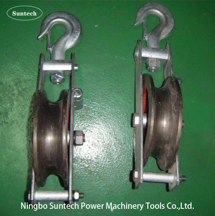 Aluminum Alloy Corrosion Resistant Grounding Wire Stringing Block with 5-20KN Rated Load for Outdoor Power Projects