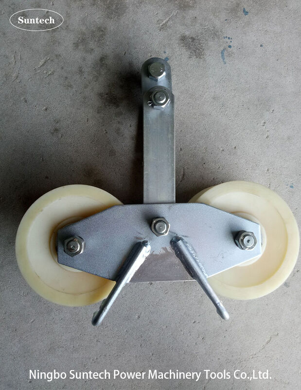 Heavy Duty Tandem Sheave Stringing Block with 25KN Rated Load for Simultaneous Pulling of Bundle Conductors